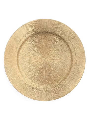 Homla Decoratief bord ''Raggi'' goudkleurig - Ø 33 cm