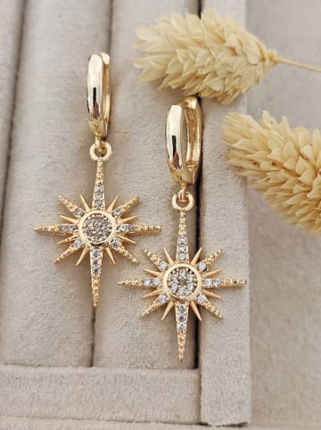 Nakkash Vergold. Creolen mit Edelsteinen