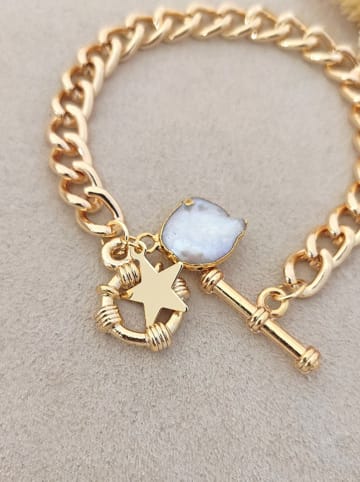 Luja Bijoux Pozłacana bransoletka z perłą