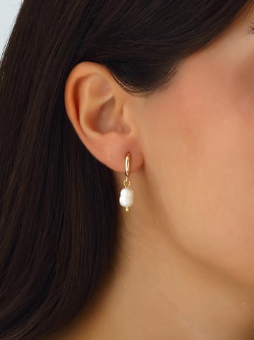 Luja Bijoux Vergold. Creolen mit Perlen