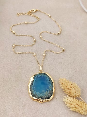 Luja Bijoux Pozłacany naszyjnik z zawieszką - dł. 42 cm