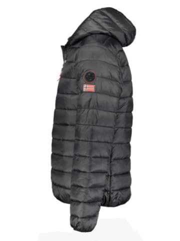 Geographical Norway Doorgestikte jas zwart
