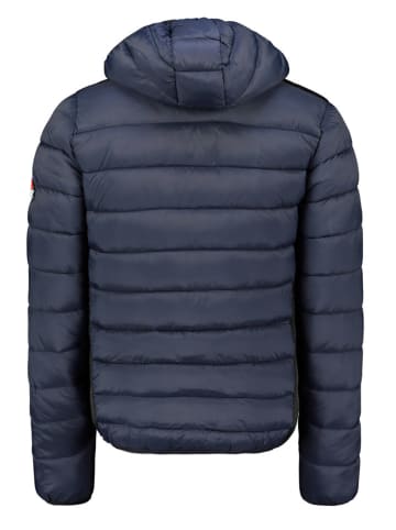 Geographical Norway Doorgestikte jas donkerblauw