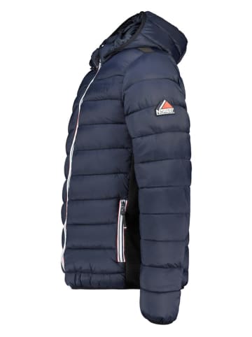 Geographical Norway Doorgestikte jas donkerblauw