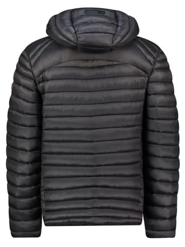 Geographical Norway Doorgestikte jas zwart