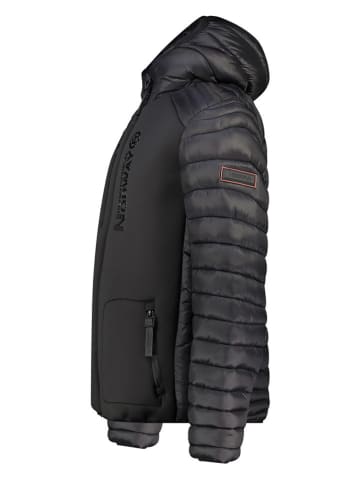Geographical Norway Doorgestikte jas zwart