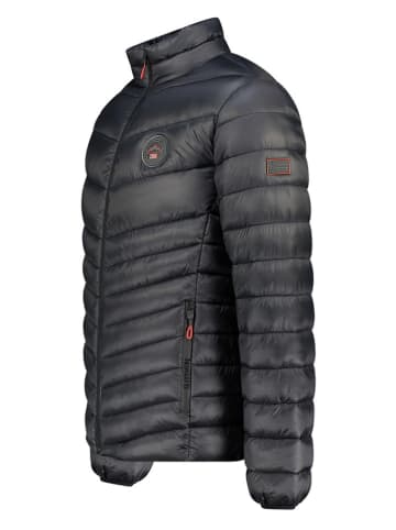 Geographical Norway Doorgestikte jas zwart