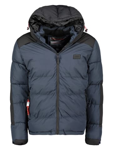 Geographical Norway Steppjacke in Dunkelblau/ Schwarz