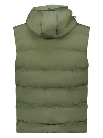 Geographical Norway Kamizelka pikowana w kolorze khaki