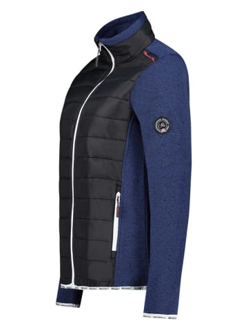 Geographical Norway Fleecejacke in Dunkelblau/ Schwarz