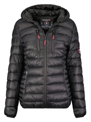 Geographical Norway Doorgestikte jas zwart