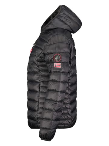 Geographical Norway Doorgestikte jas zwart