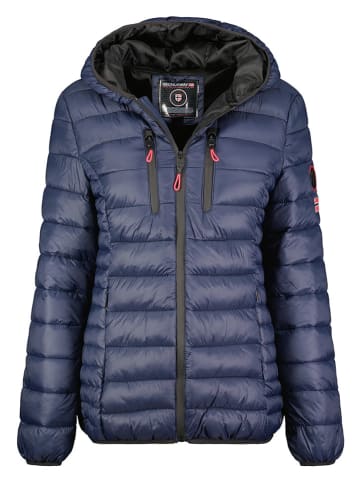 Geographical Norway Doorgestikte jas donkerblauw
