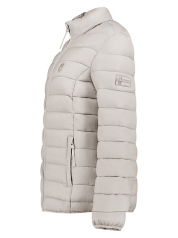 Geographical Norway Doorgestikte jas "Atikotal" lichtgrijs