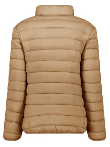 Geographical Norway Doorgestikte jas lichtbruin