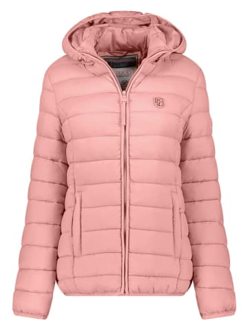 Geographical Norway Doorgestikte jas lichtroze