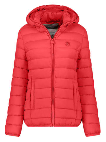 Geographical Norway Doorgestikte jas rood