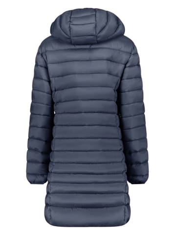 Geographical Norway Doorgestikte mantel donkerblauw