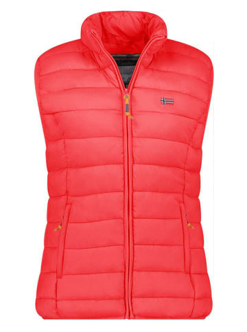 Geographical Norway Doorgestikte bodywarmer "Vatikolor" rood