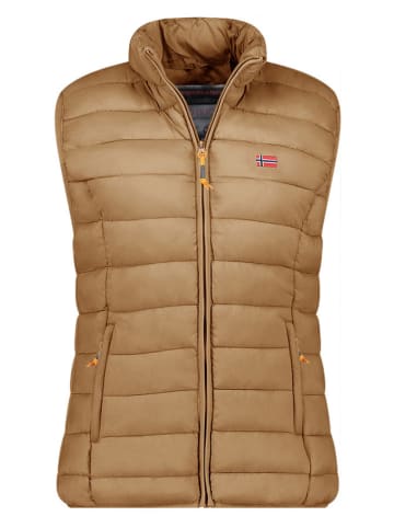 Geographical Norway Steppweste "Vatikolor" in Hellbraun