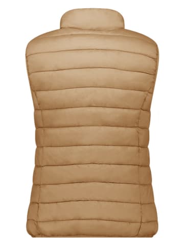 Geographical Norway Doorgestikte bodywarmer "Vatikolor" lichtbruin
