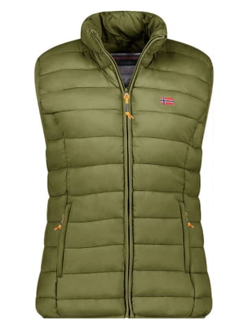 Geographical Norway Doorgestikte bodywarmer "Vatikolor" kaki