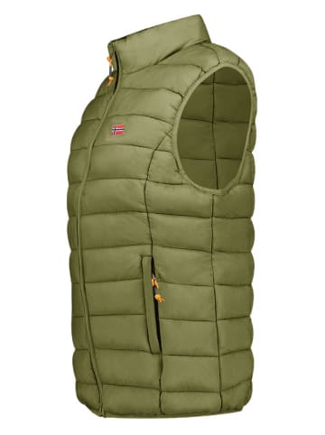 Geographical Norway Kamizelka pikowana "Vatikolor" w kolorze khaki