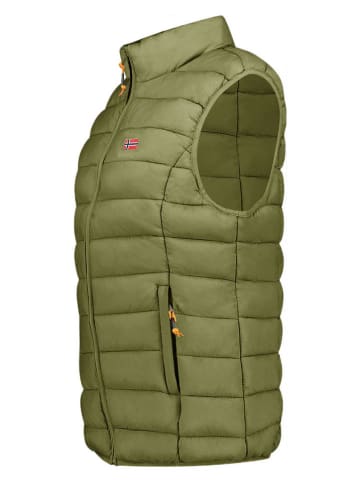 Geographical Norway Steppweste "Vatikolor" in Olivgrün