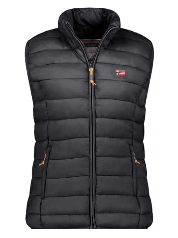 Geographical Norway Steppweste "Vatikolor" in Schwarz