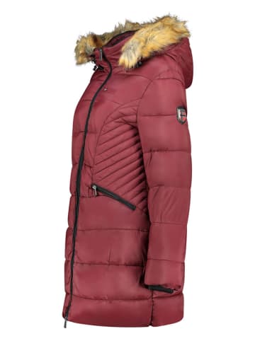 Geographical Norway Doorgestikte mantel bordeaux