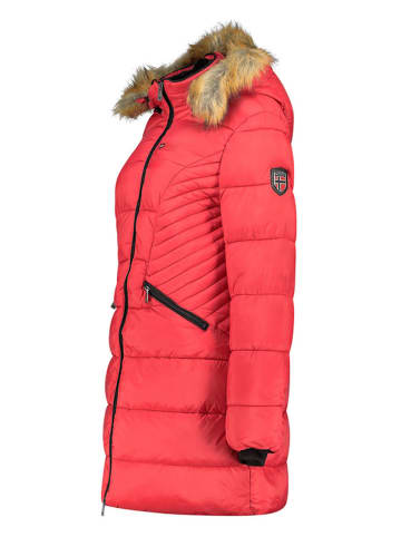 Geographical Norway Doorgestikte mantel rood