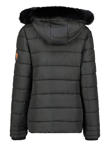 Geographical Norway Doorgestikte jas zwart