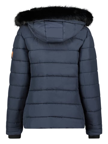 Geographical Norway Doorgestikte jas donkerblauw/zwart