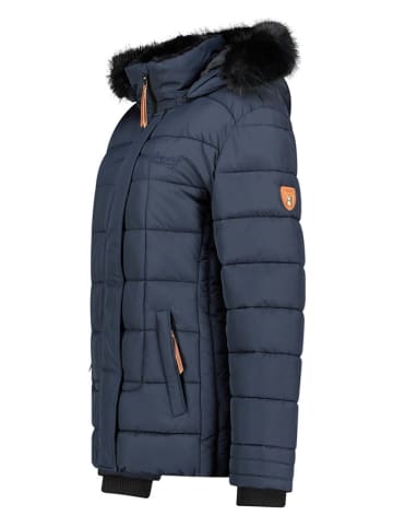 Geographical Norway Steppjacke in Dunkelblau/ Schwarz