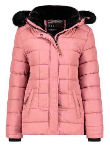 Geographical Norway Steppjacke in Rosa/ Schwarz