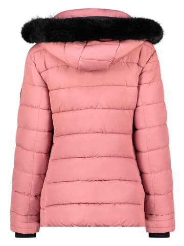 Geographical Norway Doorgestikte jas lichtroze/zwart