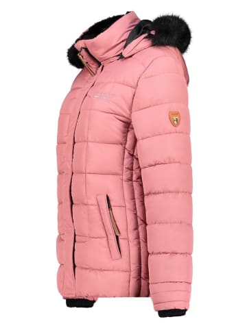 Geographical Norway Doorgestikte jas lichtroze/zwart