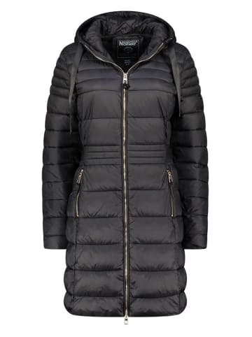 Geographical Norway Doorgestikte jas in antraciet