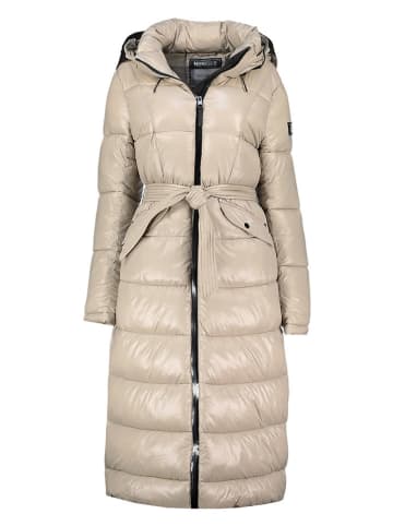 Geographical Norway Doorgestikte mantel beige