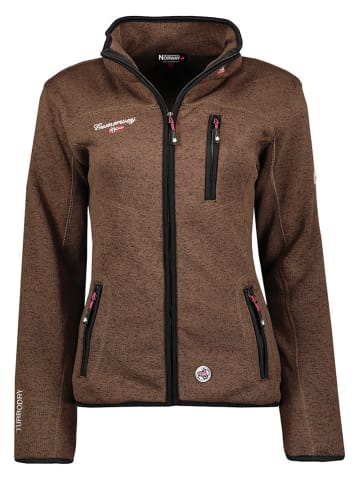 Geographical Norway Kurtka polarowa w kolorze brązowym