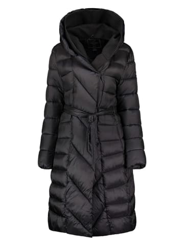 Geographical Norway Doorgestikte mantel zwart