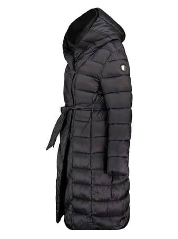 Geographical Norway Doorgestikte mantel zwart
