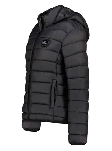 Geographical Norway Doorgestikte jas zwart