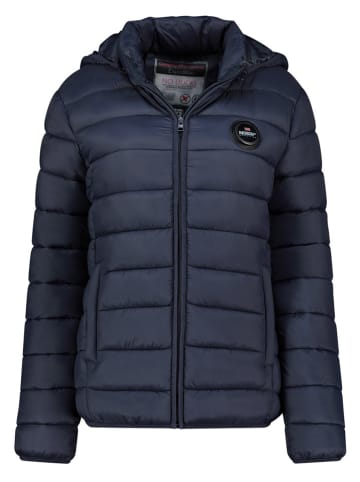 Geographical Norway Doorgestikte jas donkerblauw