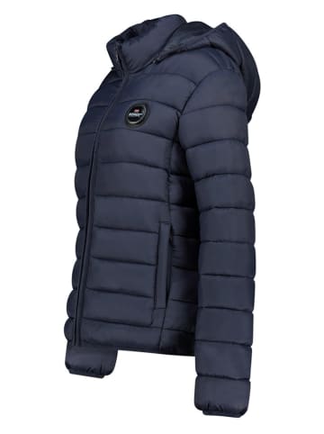 Geographical Norway Doorgestikte jas donkerblauw