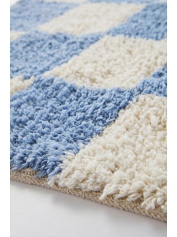 Jotex Badematte ''Mela'' in Hellblau/ Creme