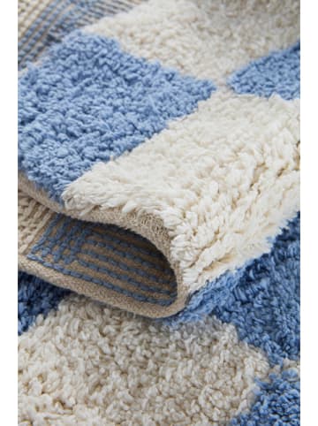 Jotex Badematte ''Mela'' in Hellblau/ Creme