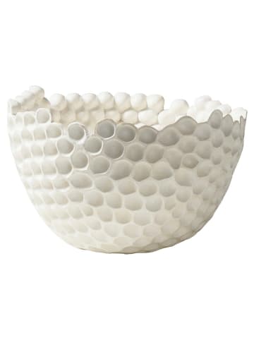 Jotex Decoratieve schaal "Norah" wit - (H)22,8 x Ø 35,5 cm