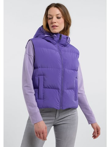 ELBSAND Doorgestikte bodywarmer "Tari" paars