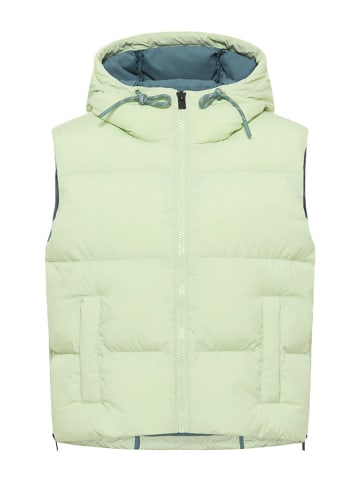 ELBSAND Doorgestikte bodywarmer "Tari" groen